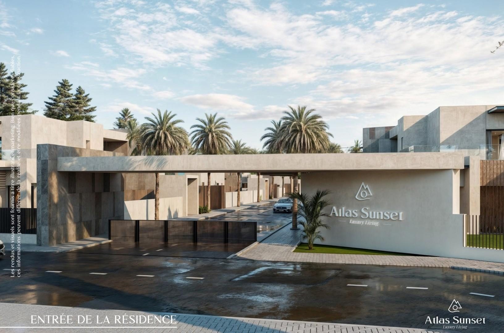 Atlas Sunset — entrée de la résidence