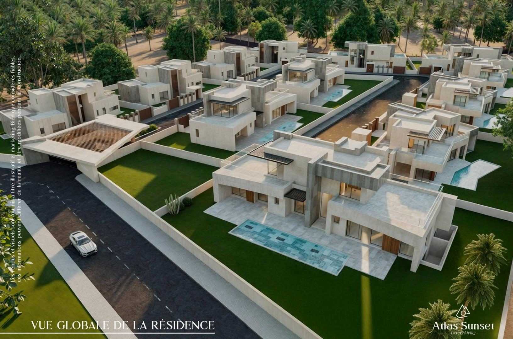 Atlas Sunset — 12 villas d'exception en R+1, vue sur l'Atlas
